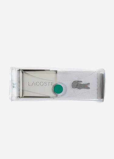 Lacoste Riemen Leather goods belt - white