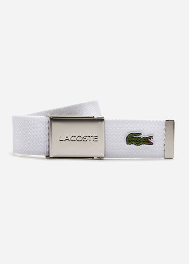 Lacoste Riemen Leather goods belt - white