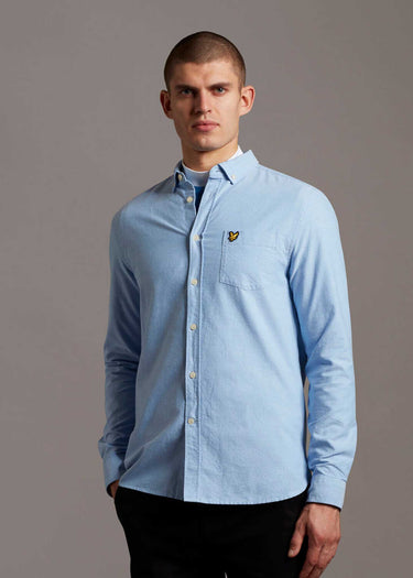 Lyle & Scott Overhemden Oxford shirt - riviera blue