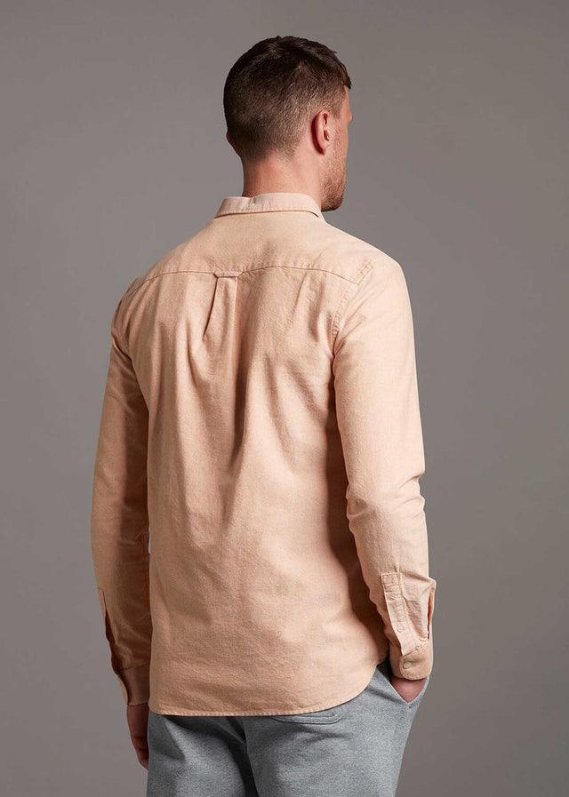 Lyle & Scott Overhemden Oxford shirt - sunflower white