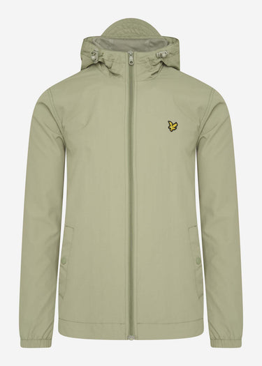 Lyle & Scott Jassen Zip through hooded jacket - moss