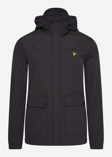 Lyle & Scott Jassen Hooded pocket jacket - jet black