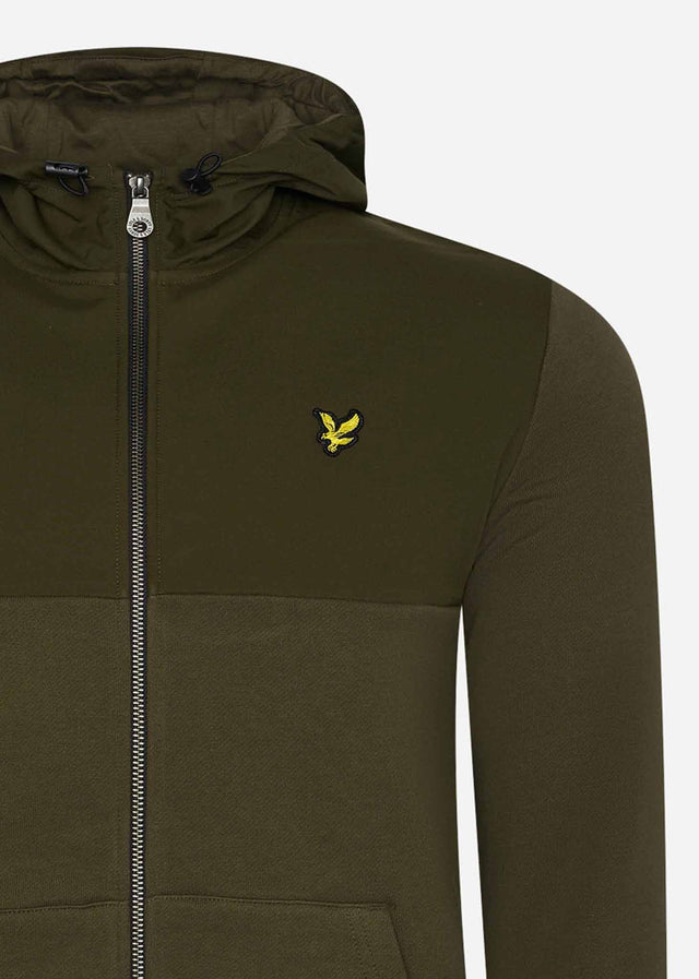 Lyle & Scott Vesten Softshell jersey zip hoodie - olive