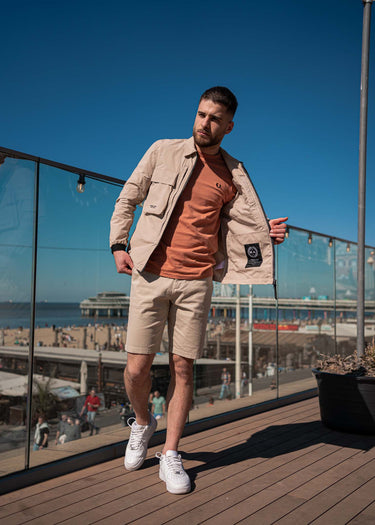 Marshall Artist Overshirts Forte polyamide overshirt - sandstone