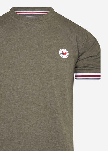 Peaceful Hooligan T-shirts Tipped t-shirt - khaki