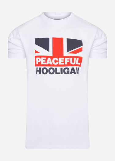 Peaceful Hooligan T-shirts Flag t-shirt - white