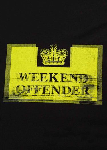 Weekend Offender T-shirts Prison sulphur tee - black