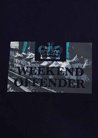 Weekend Offender T-shirts Saturdays tee - navy