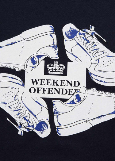 Weekend Offender T-shirts Anacleti tee - navy