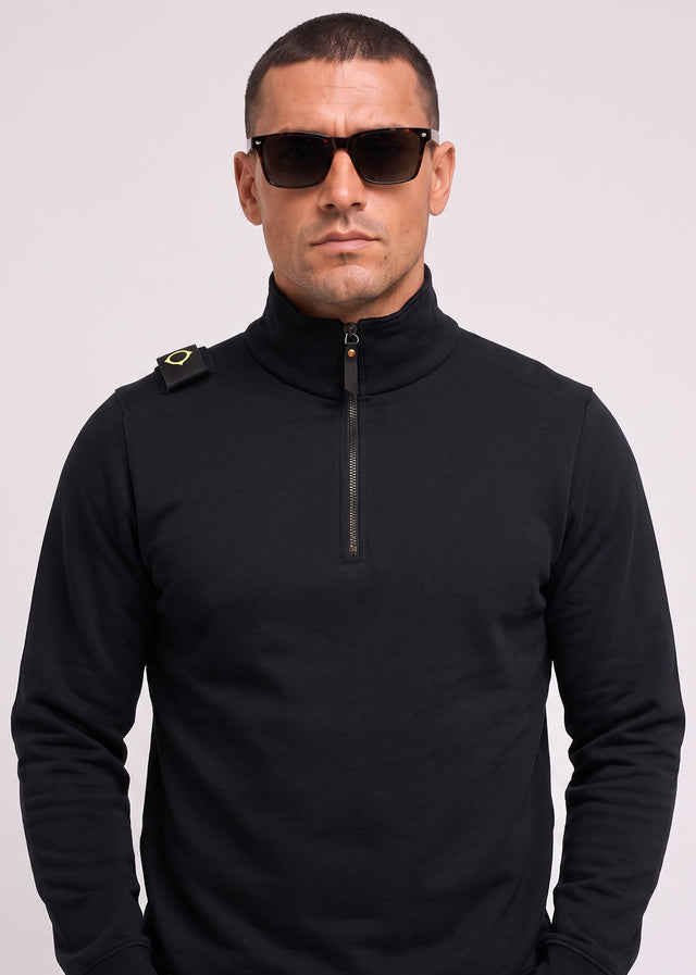 MA.Strum Truien Training quarter zip sweatshirt - black