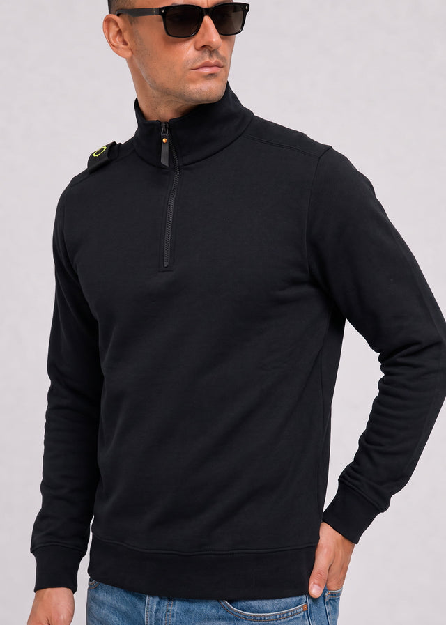 MA.Strum Truien Training quarter zip sweatshirt - black