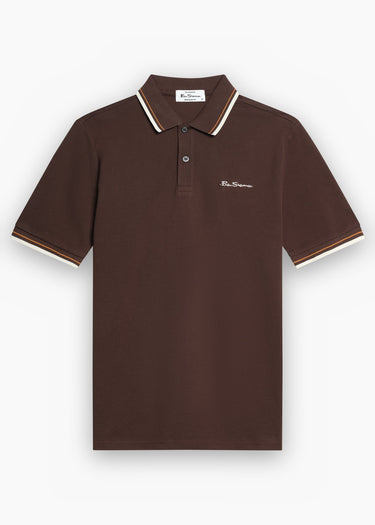 Ben Sherman Polo's Signature pique polo - chestnut