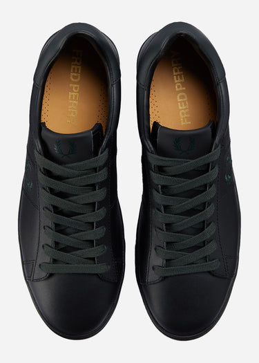 Fred Perry Schoenen  Spencer leather - black night green 