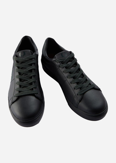 Fred Perry Schoenen  Spencer leather - black night green 