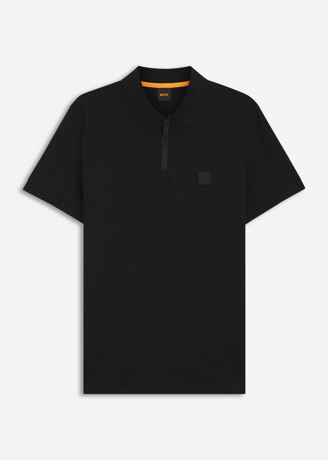 Hugo Boss Polo's Passerzip - black