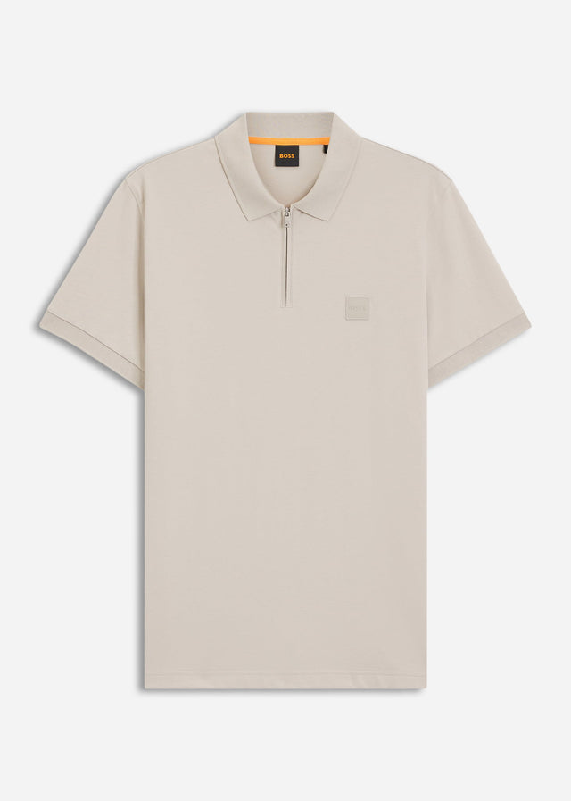 Hugo Boss Polo's Passerzip - open grey 070