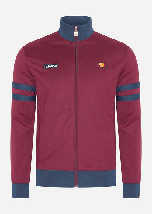Roma track top - burgundy