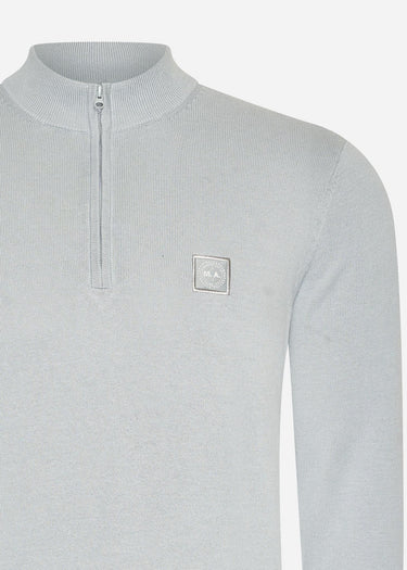 Marshall Artist Truien Siren knitted 1/4 zip - nardo grey