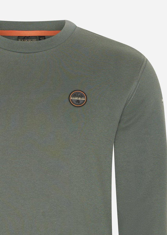 Napapijri Truien Badge crewneck sweater - green urban (Copy)