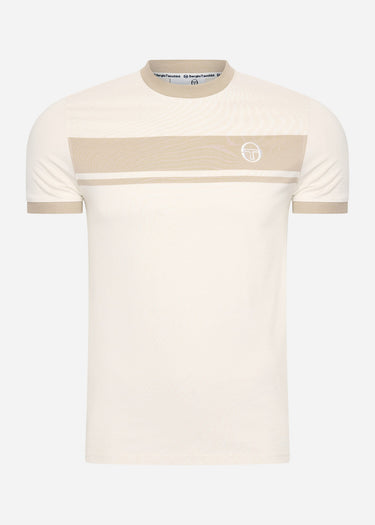 Sergio Tacchini T-shirts  Master tee - white beige 
