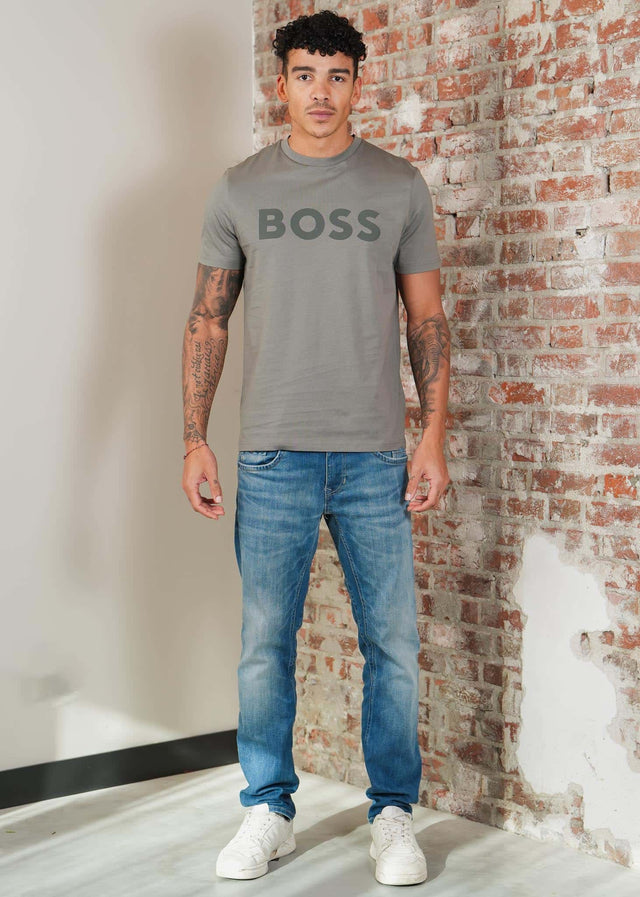 Hugo Boss T-shirts Thinking 1 - open grey