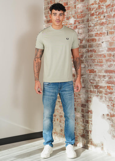 Fred Perry T-shirts Contrast tape ringer t-shirt - seagrass navy