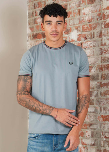 Fred Perry T-shirts Twin tipped t-shirt - stockport blue oxblood grassroots
