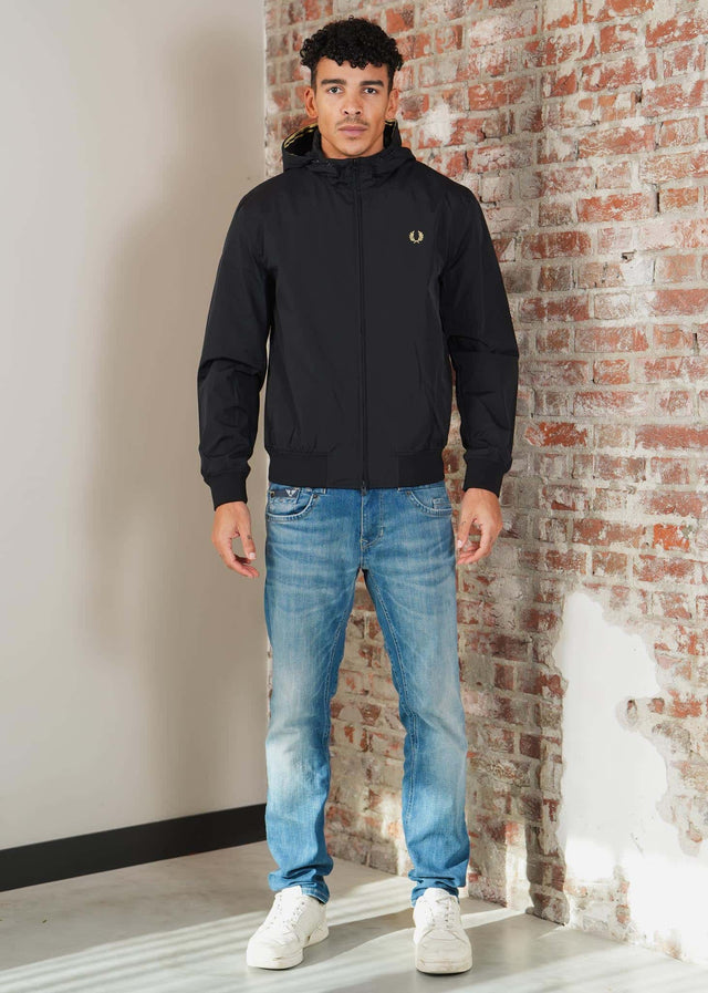 Fred Perry Jassen Hooded brentham jacket - black