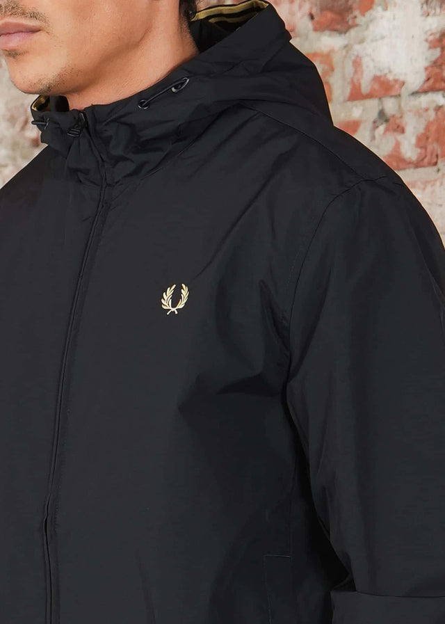 Fred Perry Jassen Hooded brentham jacket - black