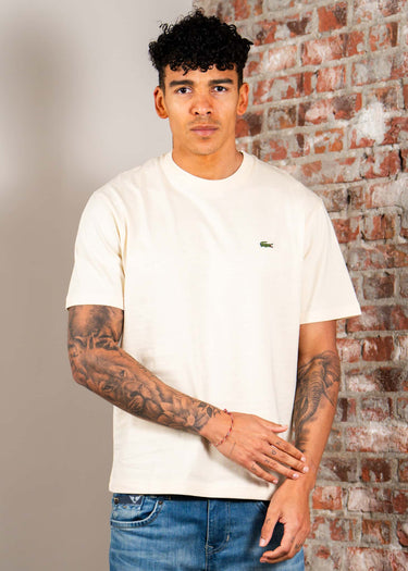 Lacoste T-shirts Cotton t-shirt - naturel clair