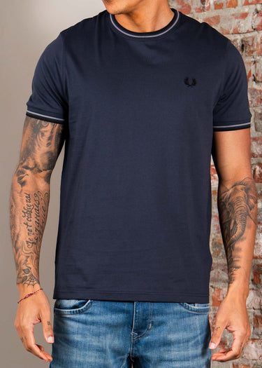 Fred Perry T-shirts Twin tipped t-shirt - dark airforce stockport blue black