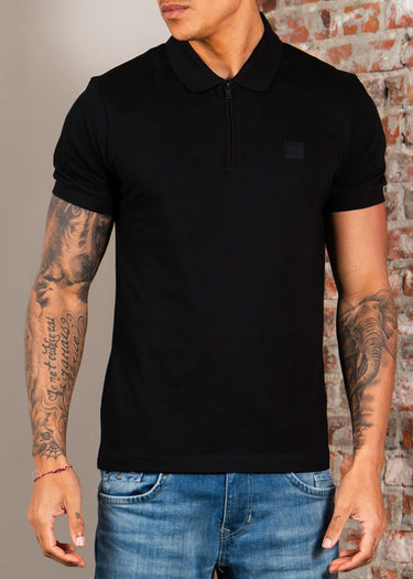 Hugo Boss Polo's Passerzip - black