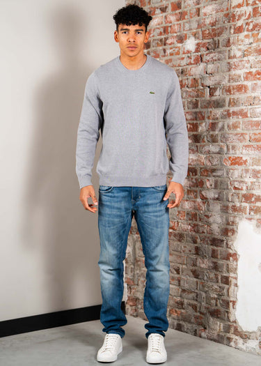 Lacoste Truien Regular fit crew neck sweater - silver chine