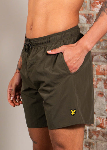 Lyle & Scott Zwembroeken Plain swim short - olive