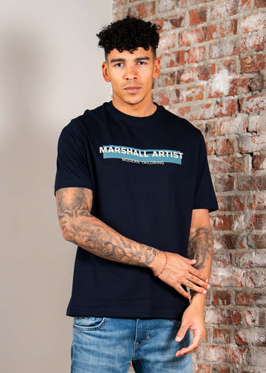 Marshall Artist T-shirts Seafield logo t-shirt - navy