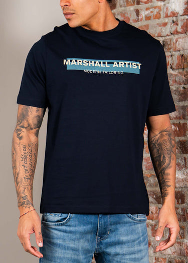 Marshall Artist T-shirts Seafield logo t-shirt - navy