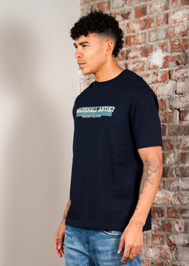 Marshall Artist T-shirts Seafield logo t-shirt - navy