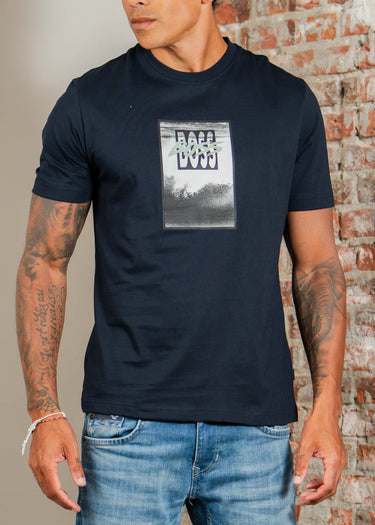 Hugo Boss T-shirts Te dj - dark blue