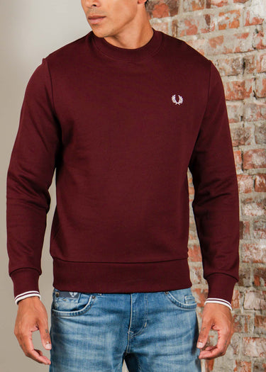 Fred Perry Truien Crew neck sweatshirt - oxblood ecru