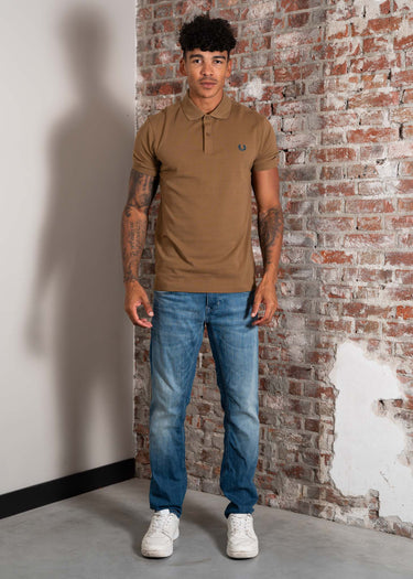 Fred Perry Polo's Plain polo - shaded stone dark petrol