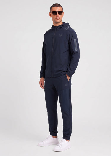 Sergio Tacchini Jassen Gallo hoodie track jacket - black