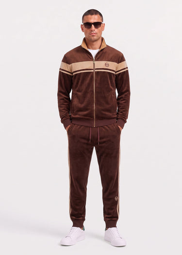 Sergio Tacchini Vesten Damarindo velour tracktop - cappuccino