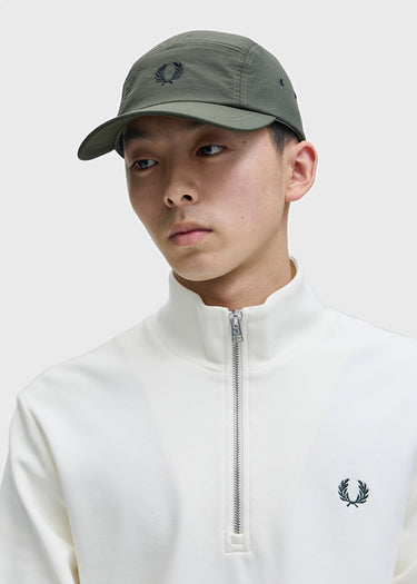 Fred Perry Petten 5 panel ripstop cap - hunting green