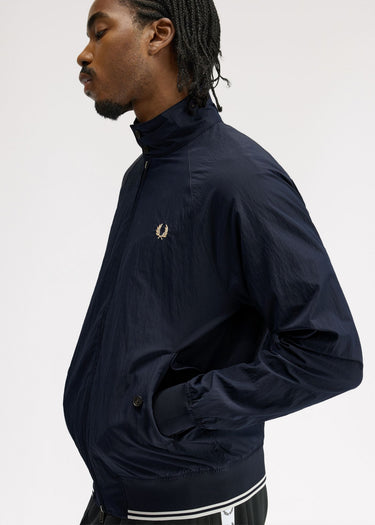 Fred Perry Jassen Crinkle harrington jacket - navy