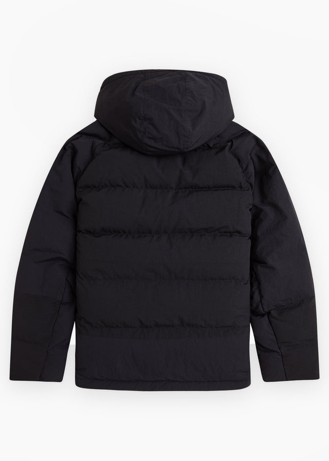 Fred Perry Jassen Fabric block padded jacket - black