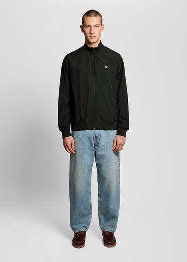 Lyle & Scott Jassen Funnel neck shell jacket - jet black