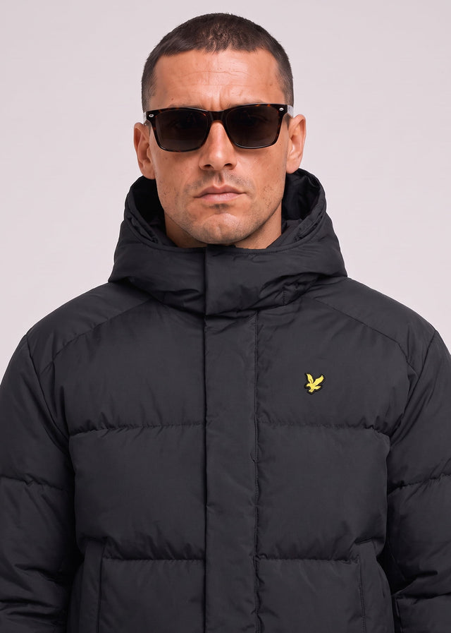 Lyle & Scott Jassen Hooded puffer jacket - jet black