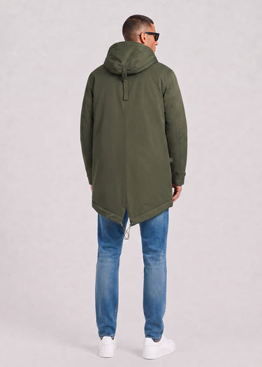 Lyle & Scott Jassen Padded fishtail parka - deep depths