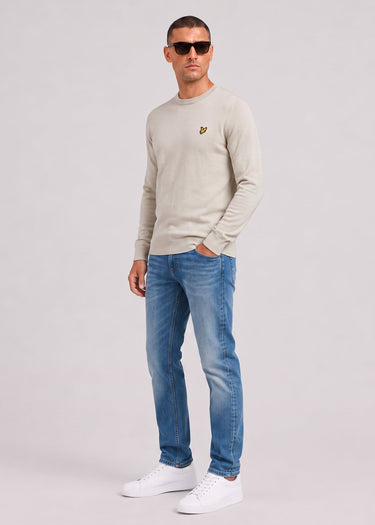 Lyle & Scott Truien Cotton merino crew neck jumper - cove