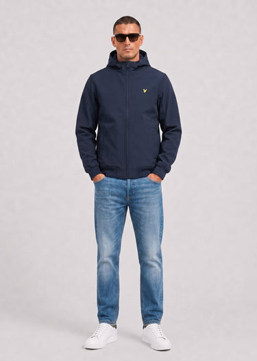 Lyle & Scott Jassen Fleece back softshell jacket - dark navy